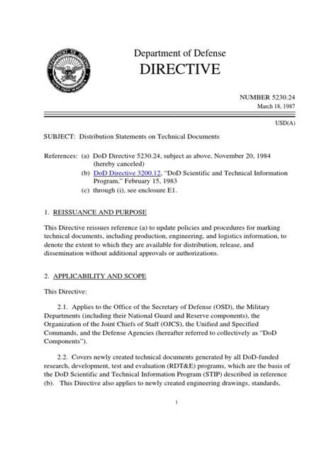 dod directive 5230.24 pdf.